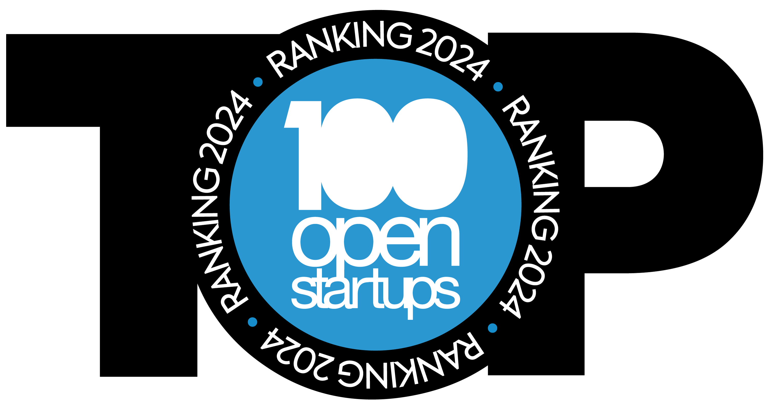 Logo Open 100 startups top 10 ranking legaltechs e top 10 ranking big data